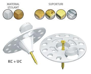 Flansa cu capac Koelner KC 60 mm pentru fixari pe lemn si otel 200 buc [2]